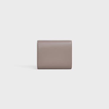 Triomphe Small Flap Wallet - Pebble