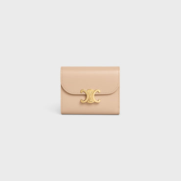 Small Flap Wallet - Oat Beige