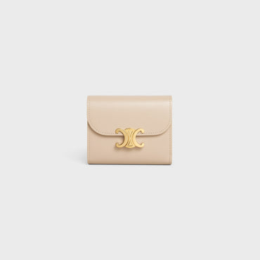Small Flap Wallet - Nude
