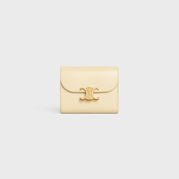 Small Flap Wallet - Soft Yellow