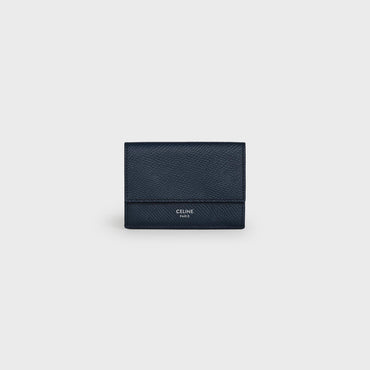 Folded Compact Wallet - Navy Blue