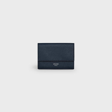 Folded Compact Wallet - Navy Blue