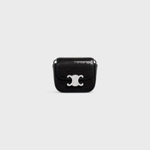 Mini Claude Slg Sequins & Calf - Black
