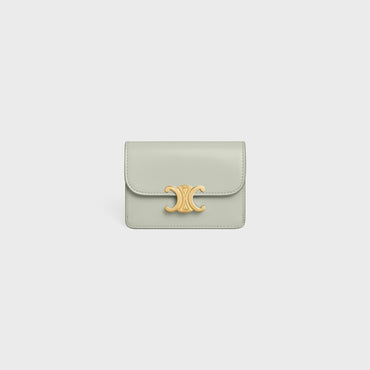 Card Holder With Flap - Light Clay
