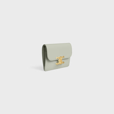 Card Holder With Flap - Light Clay