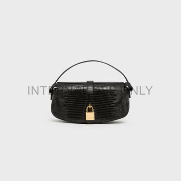 Tabou Slg Clutch On Strap Lizard - Black