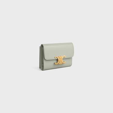 Compact Wallet With Coin - Light Clay