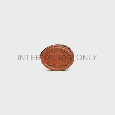 Crossbody Oval Purse - Tan