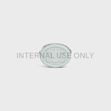 Crossbody Oval Purse - Soft Blue
