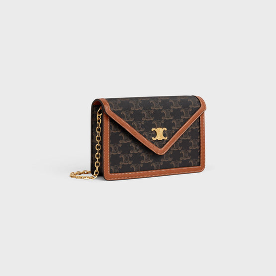 Women Wallet On Chain - Tan