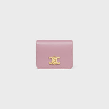 Triomphe Compact Wallet - Petal