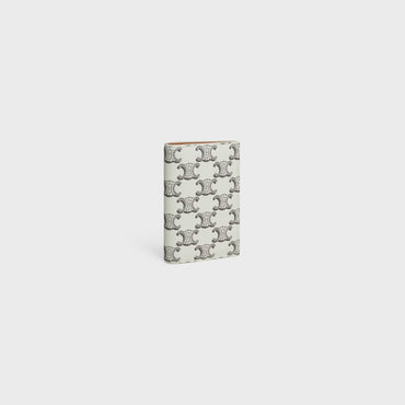 Vertical Card Holder - Tan/Ecru