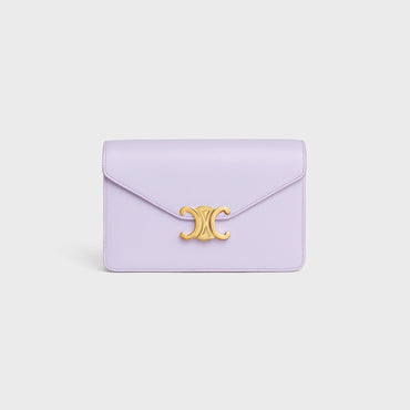 Margo Wallet On Chain Shiny Calfskin - Light Lavender
