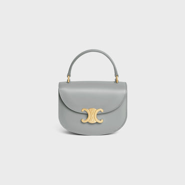 Clea Slg Mini Besace Shiny Calfskin - Pearl Blue