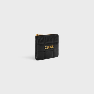 Coin And Card Pouch With Hook - Black