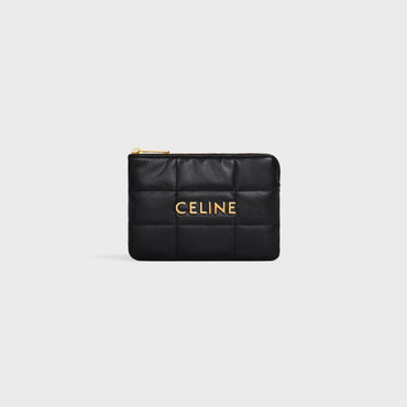 Coin And Card Pouch With Hook - Black