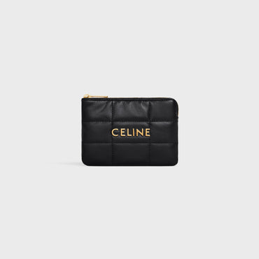 Coin And Card Pouch With Hook - Black