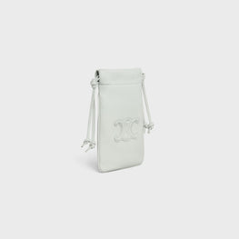 Women Drawstring Phone Pouch - Jade