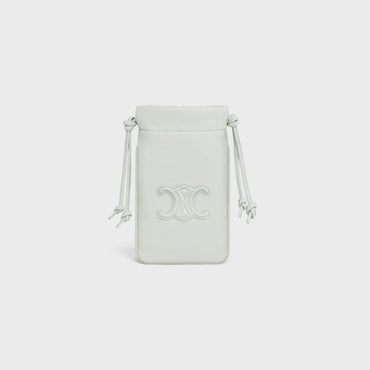 Drawstring Phone Pouch - Jade