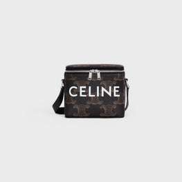 Men Triomphe Canvas Celine Box - Black