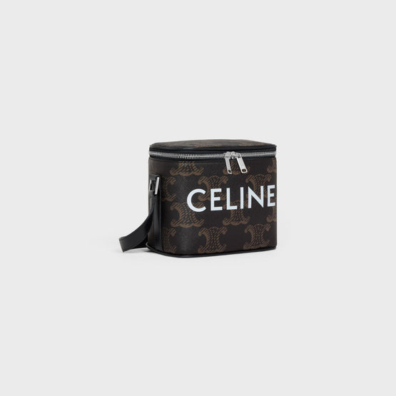 Men Triomphe Canvas Celine Box - Black