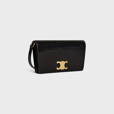 Shoulder Bag Trapeze - Black Sequin
