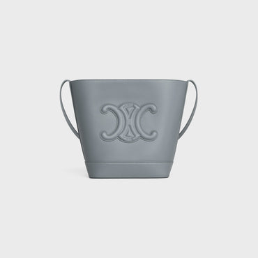 Cuir Triomphe Small Bucket Smooth Calfskin - Blue Grey