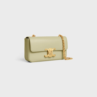 Claude Chain Shoulder Shiny Calfskin - Almond Green