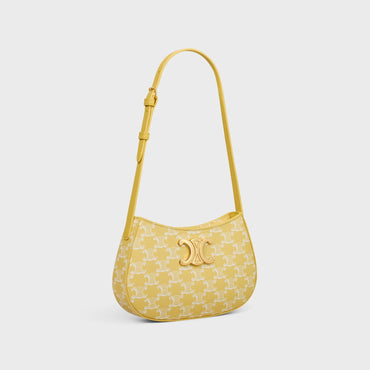 Triomphe Canvas Medium Tilly & Calfskin - Bright Yellow