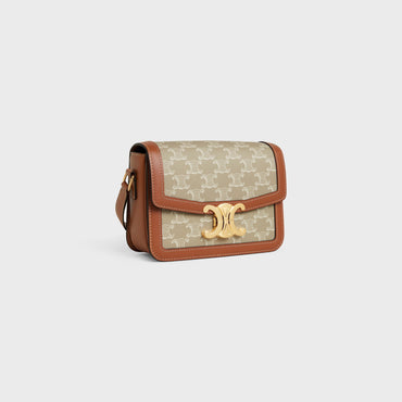 Triomphe Canvas Teen & Calfskin - Grege