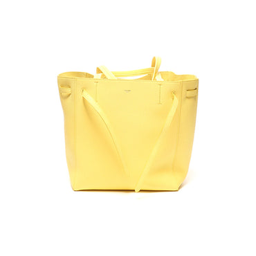 Cabas Phantom Small With Belt Soft Grain.Calf. - Citron