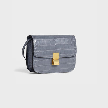 Classic Medium - Medium Grey Croc