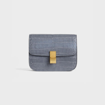 Classic Medium - Medium Grey Croc