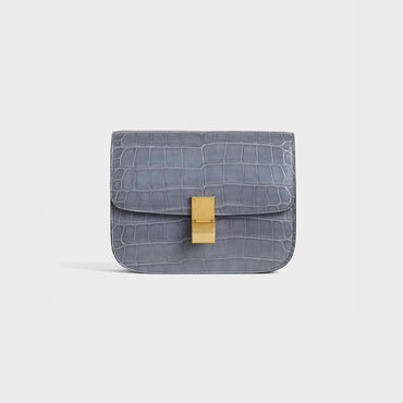 Classic Medium - Medium Grey Croc