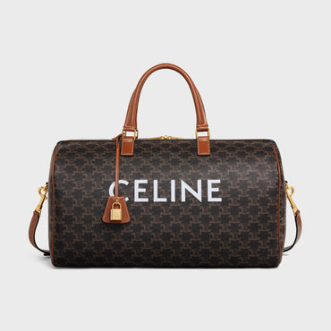 Triomphe Canvas Medium Voyage Bag - Tan