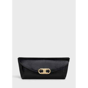 Maillon Triomphe Small Pleated Clutch - Black