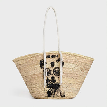 Large Wide Celine Classic Basket - Uh Huh Black