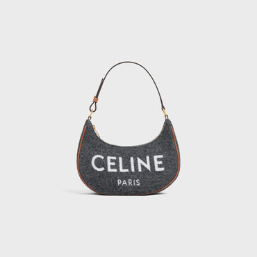 Ava Medium Textile W/Celine & Calfski - Grey / Beige