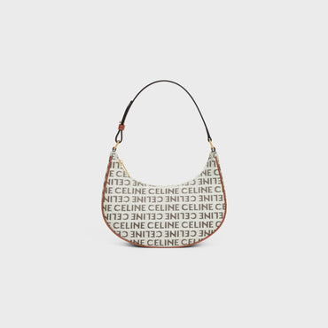 Ava Medium Textile W/Celine All Over - Natural / Tan