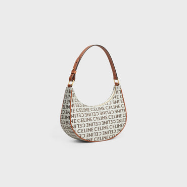 Ava Medium Textile W/Celine All Over - Natural / Tan