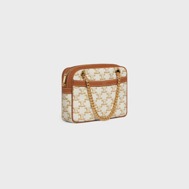 Triomphe Canvas Small Patapans - White