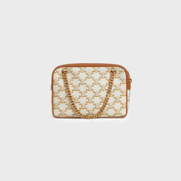 Triomphe Canvas Small Patapans - White