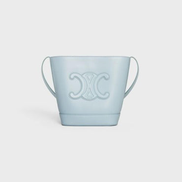 Cuir Triomphe Small Bucket Smooth Calfskin - Ice Blue