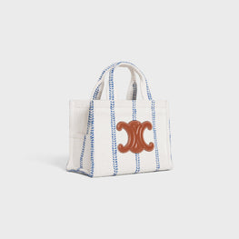 Women Thais Small Tote - White/Blue