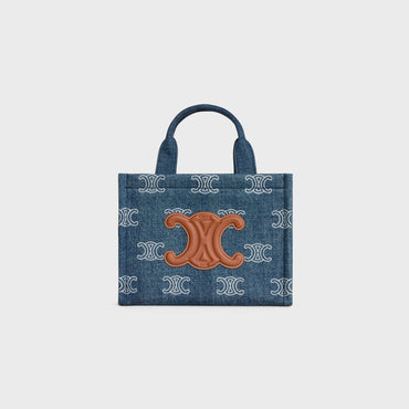 Small Cabas - Navy/Tan