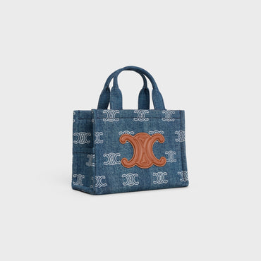 Small Cabas - Navy/Tan