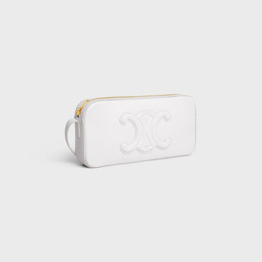 Cuir Triomphe Camera Shoulder Bag - White