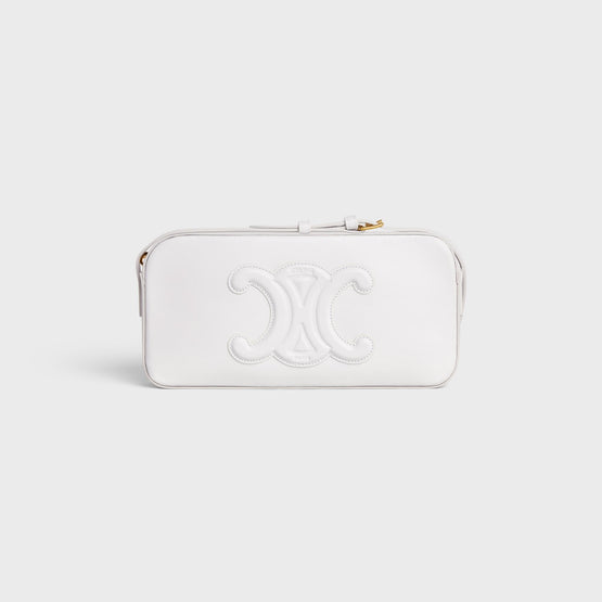 Women Cuir Triomphe Camera Shoulder Bag - White