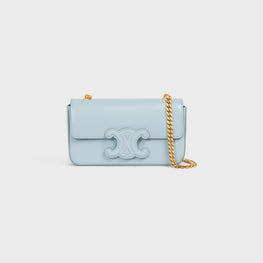 Women Cuir Triomphe Chain Shoulder Bag - Ice Blue