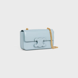 Women Cuir Triomphe Chain Shoulder Bag - Ice Blue